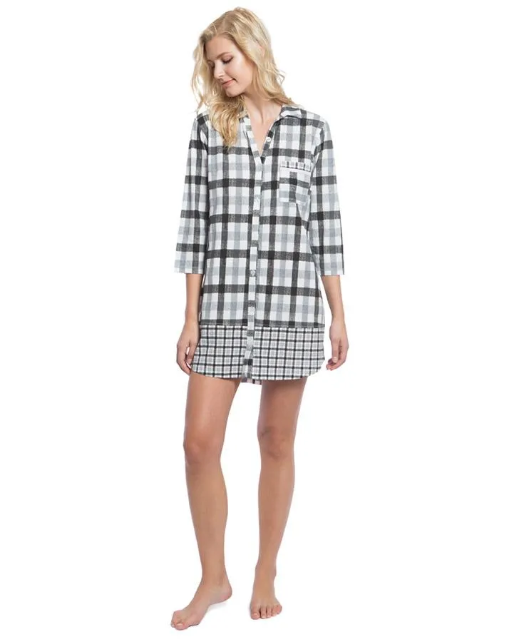 3/4 Sleeve Boyfriend Sleepshirt