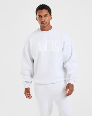 Academy Oversized Sweater - Grey Marl