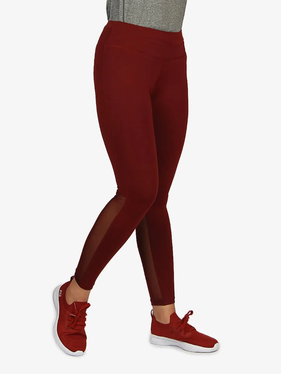 Active Force - Compression Tights - Maroon