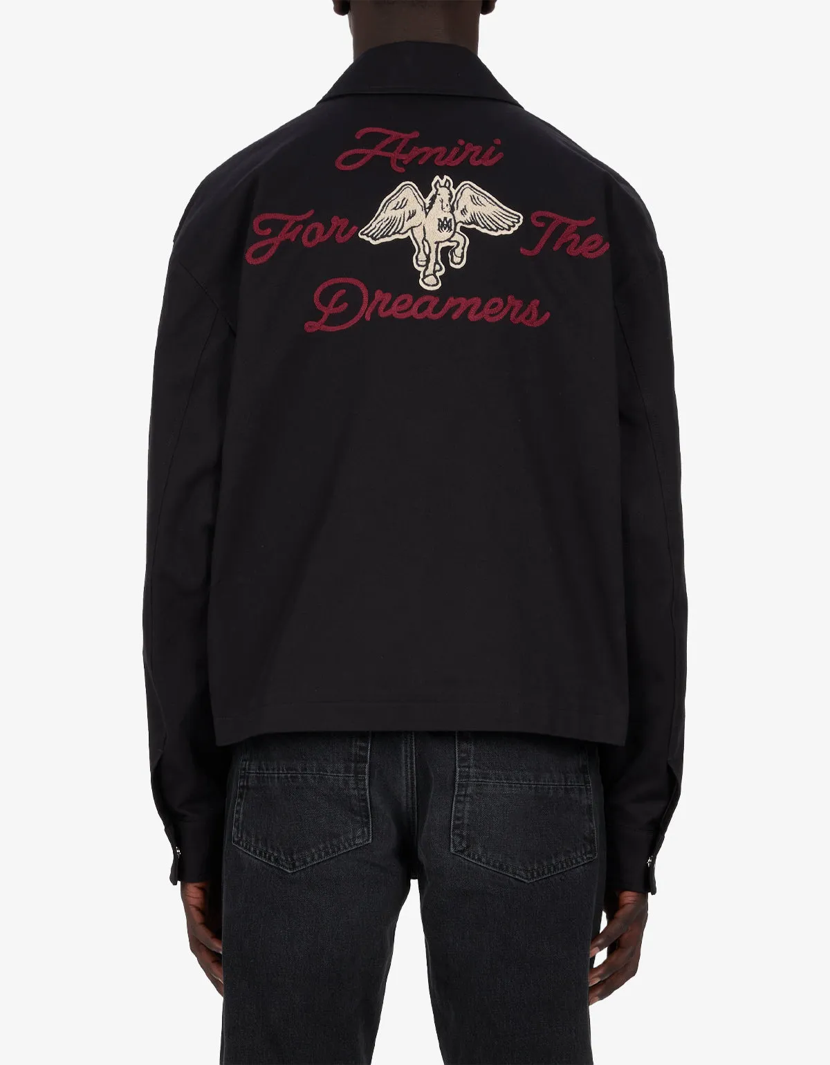 Amiri Black Embroidered Dreamers Blouson