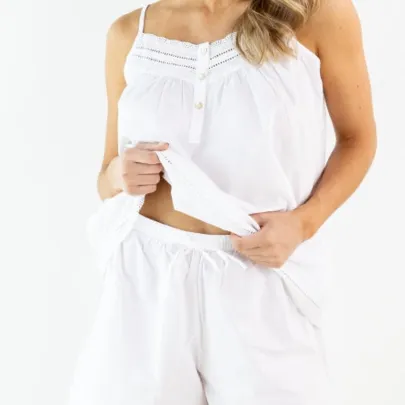 Ashley Cotton PJ Shorts Set