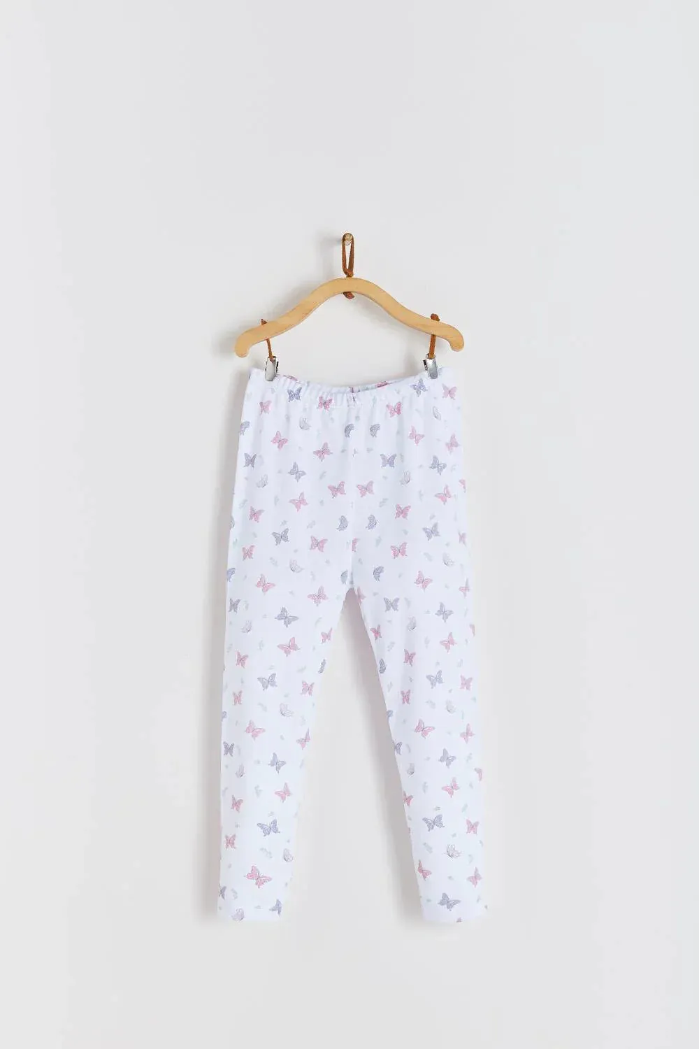 Babycottons Butterfly Pima Cotton Snug Fit Long Pajama Set