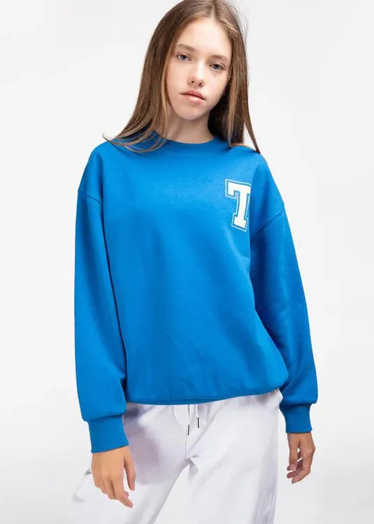 Blue College Sweatshirt