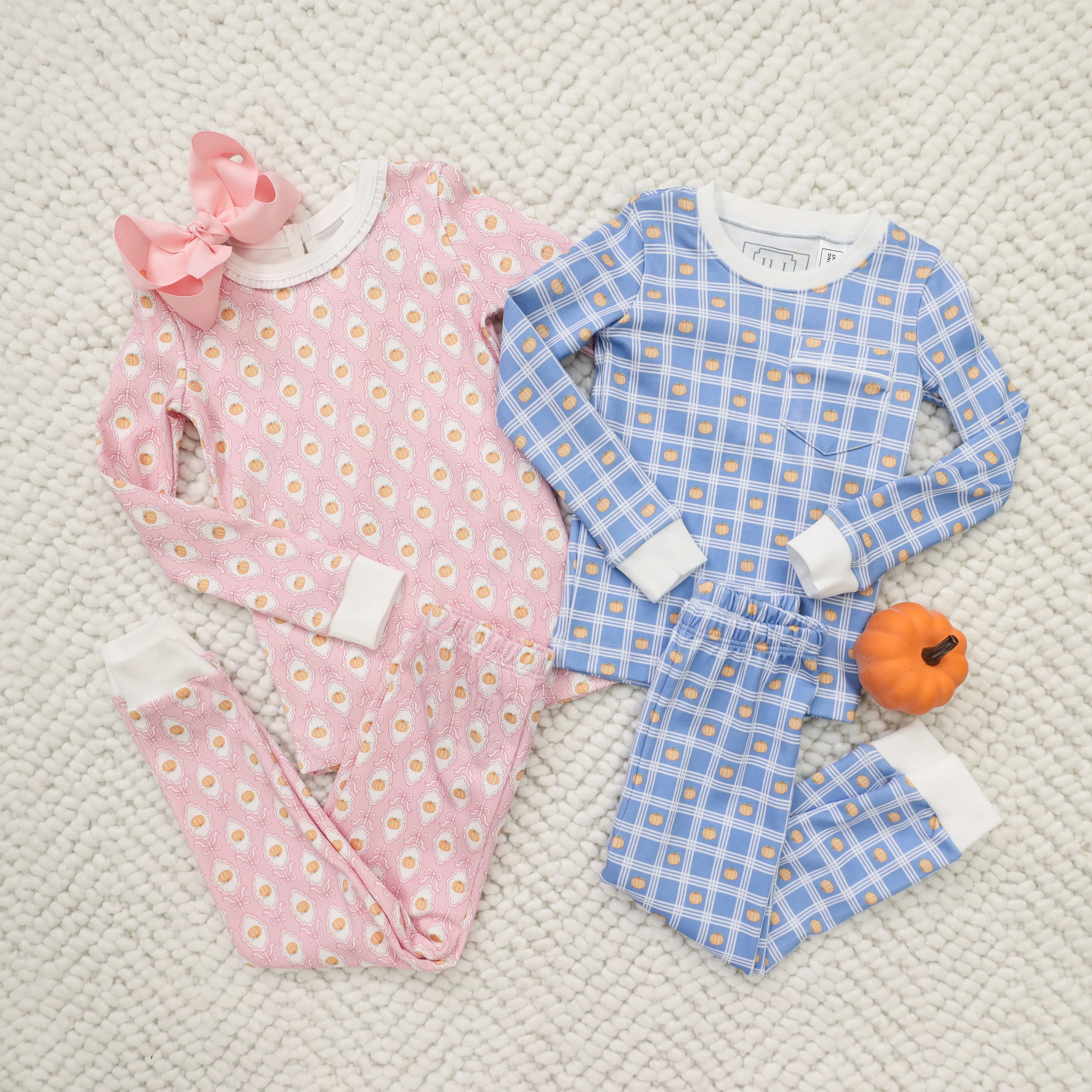 Bradford Pajama Set- Pumpkin Plaid