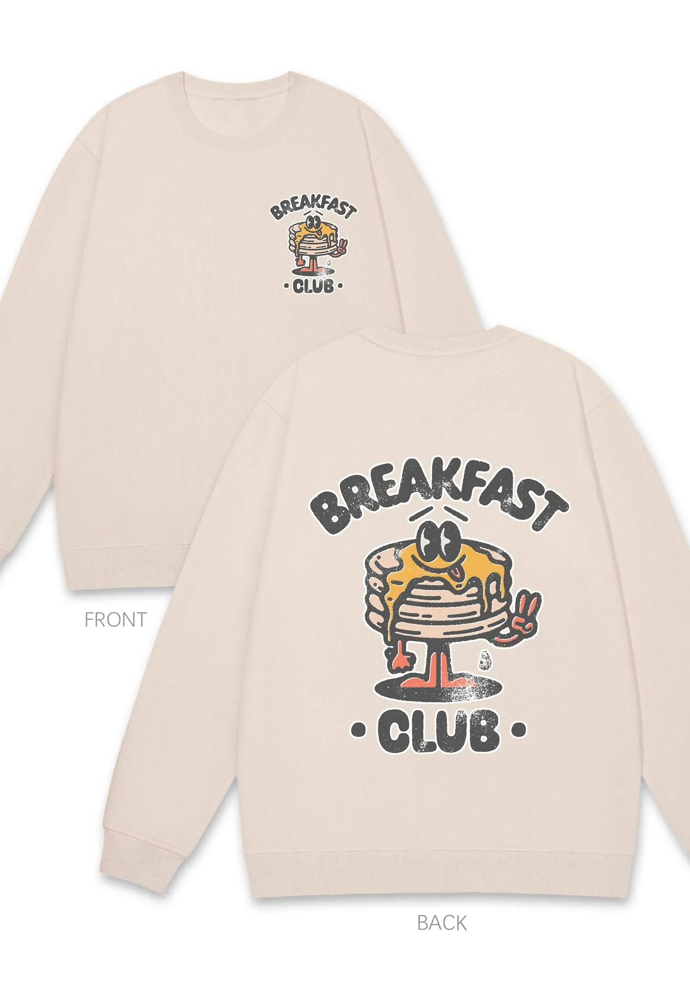 Breakfast Club Two Sides Y2K Sweatshirt