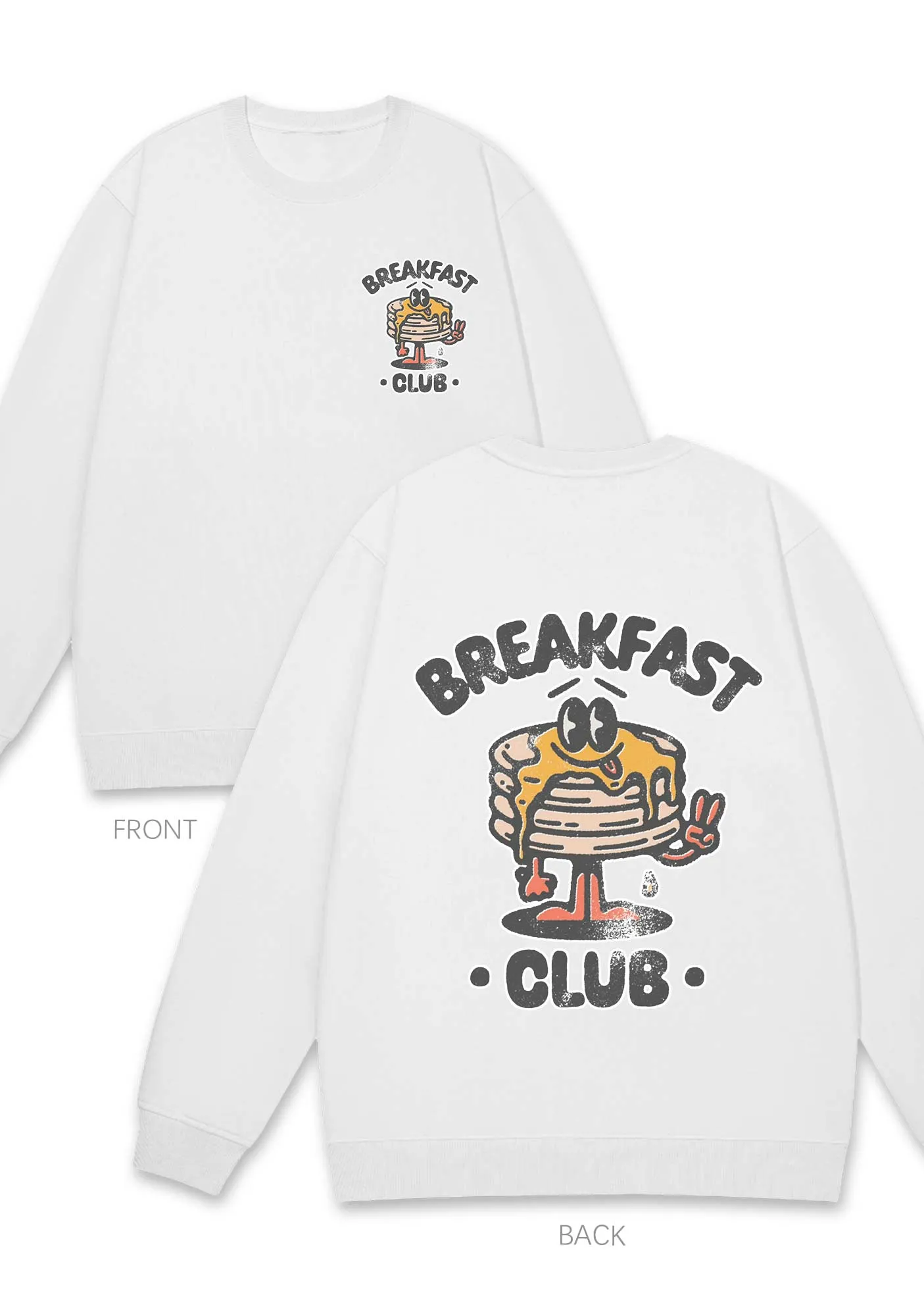 Breakfast Club Two Sides Y2K Sweatshirt