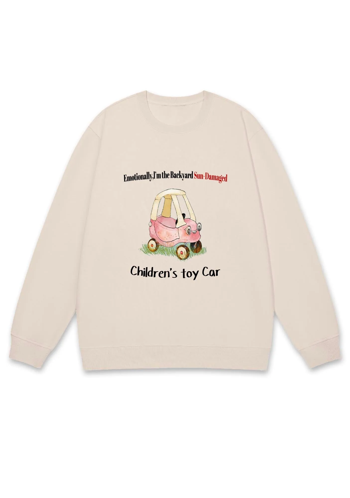 Children's Toy Car Y2K Sweatshirt