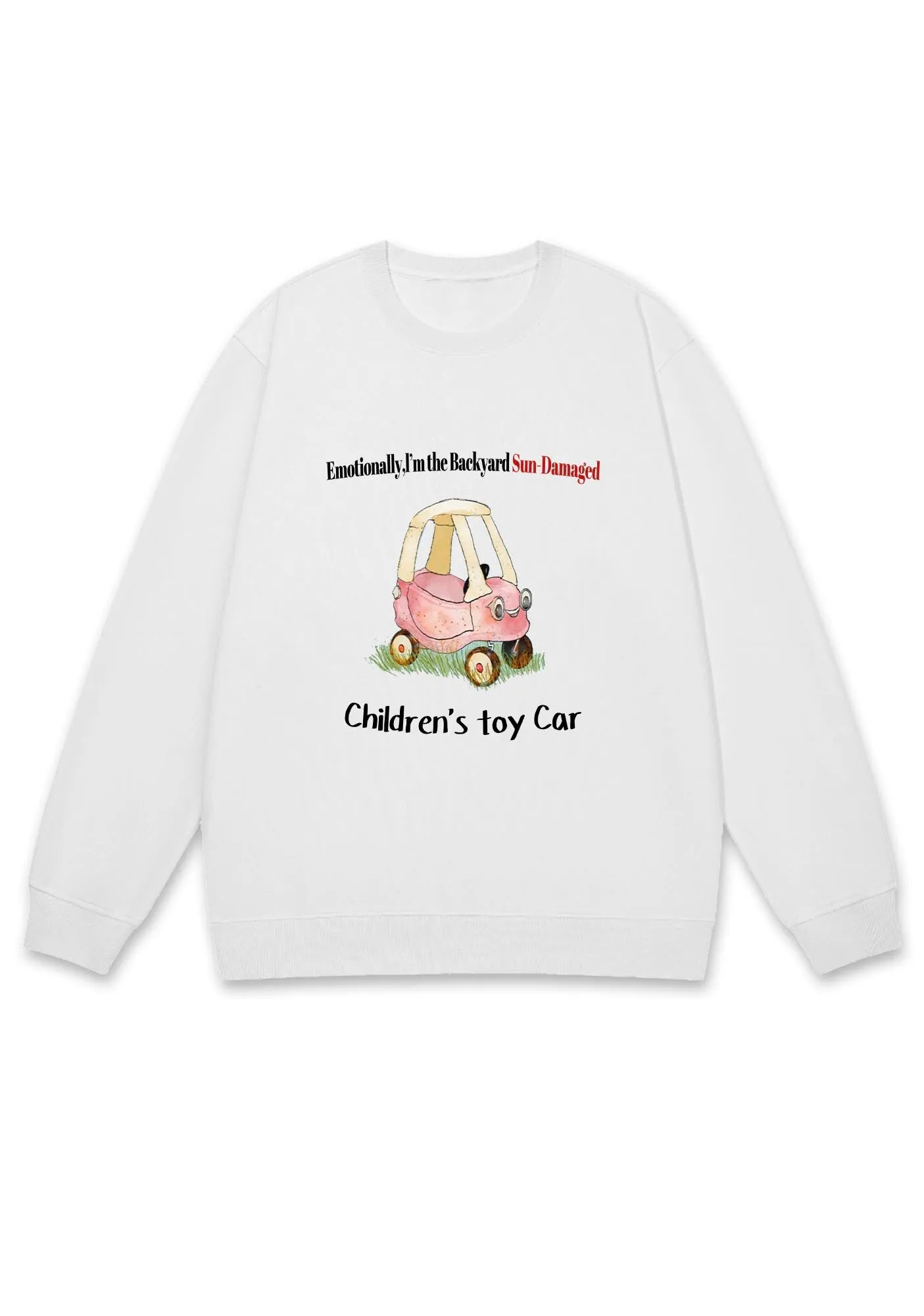 Children's Toy Car Y2K Sweatshirt