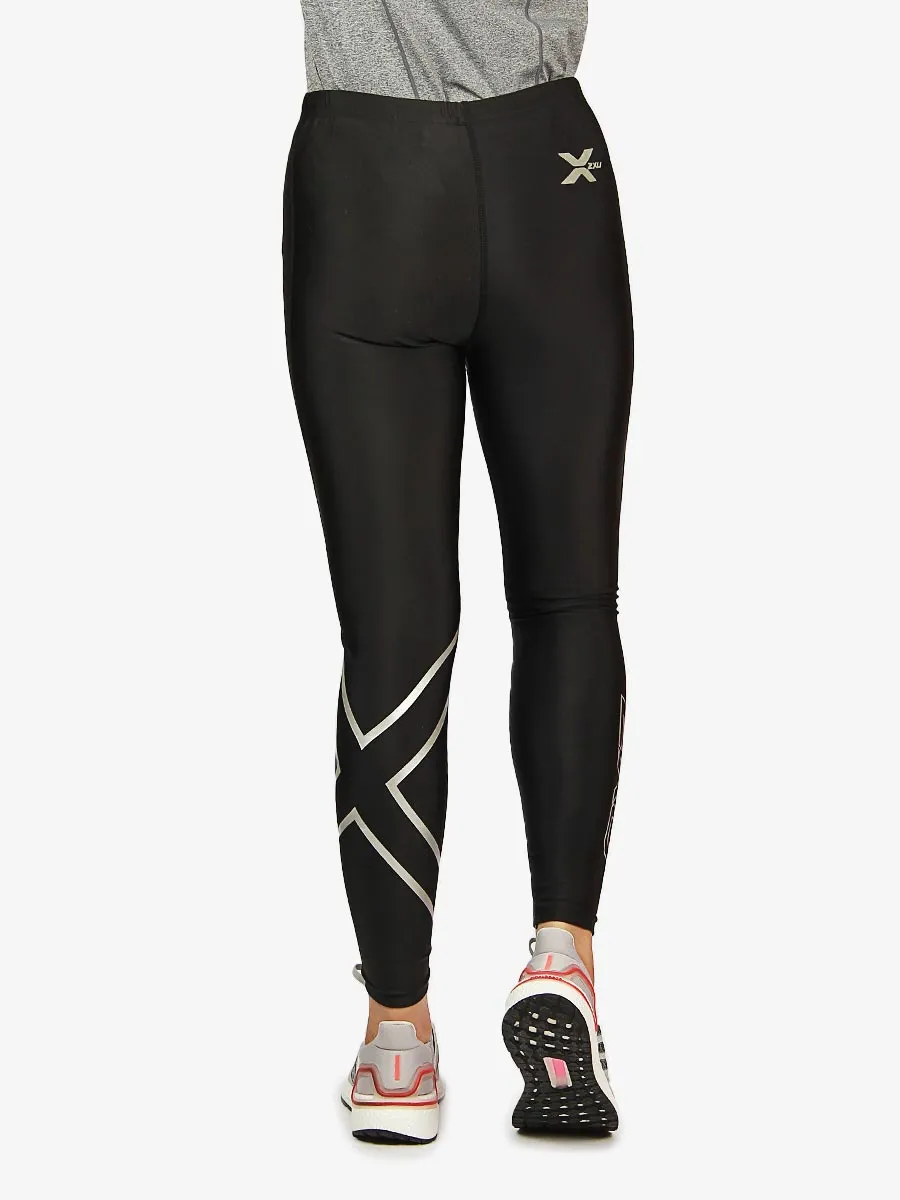 Compression Tights - 001 - Silver / Black