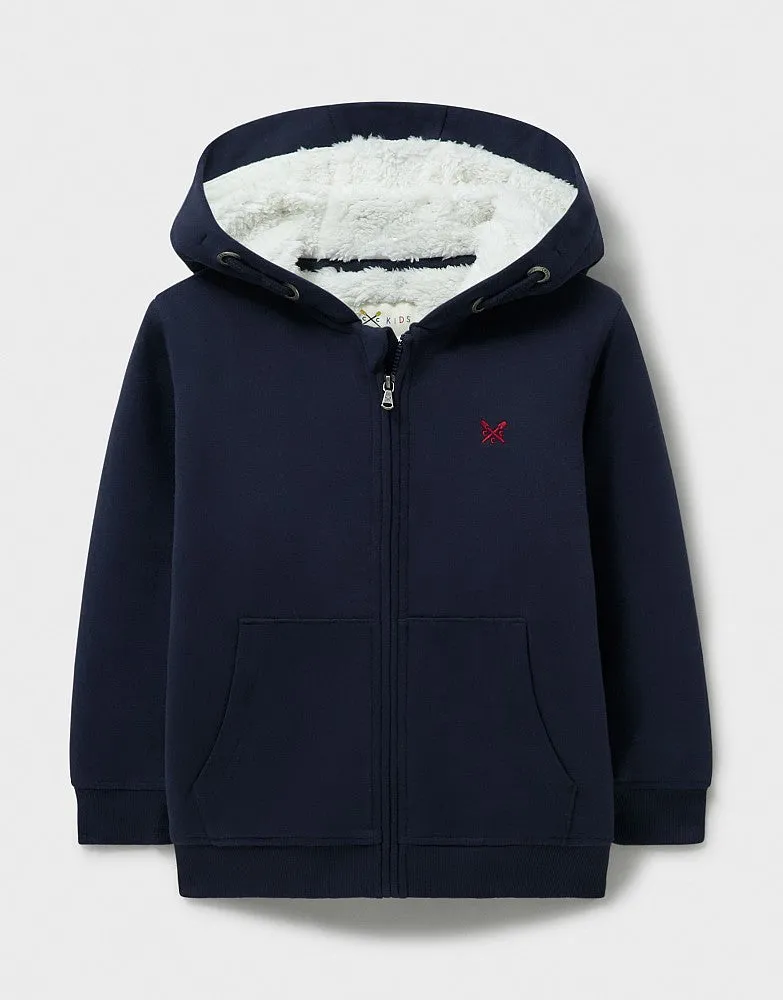 Crew Clothing Teddy Fleece Lined Zip Hoodie