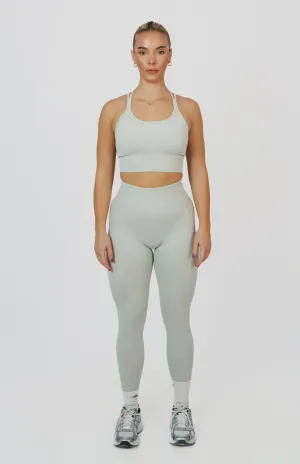 Form Seamless Scrunch Leggings & Sports Bra Set - Light Grey