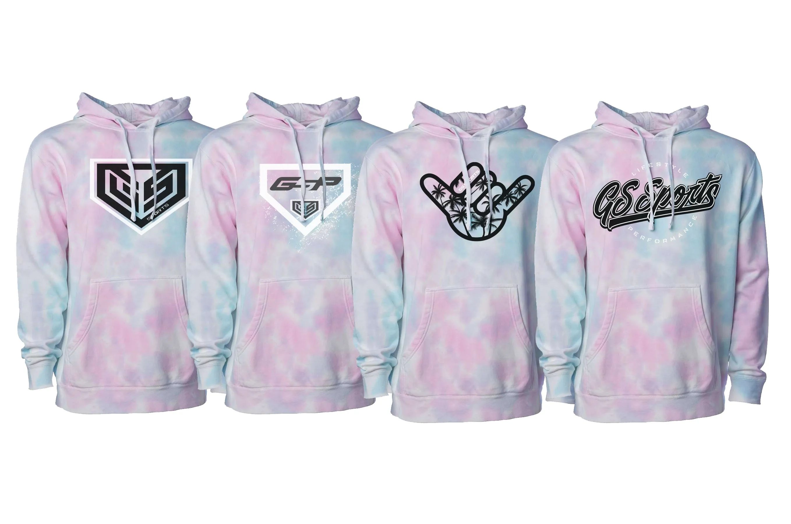 GS SPORTS Tie Dye Fleece Hoodies