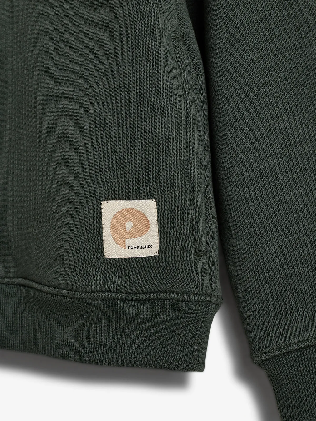 Hoodie w. Side Pocket - Tween - Dark Green