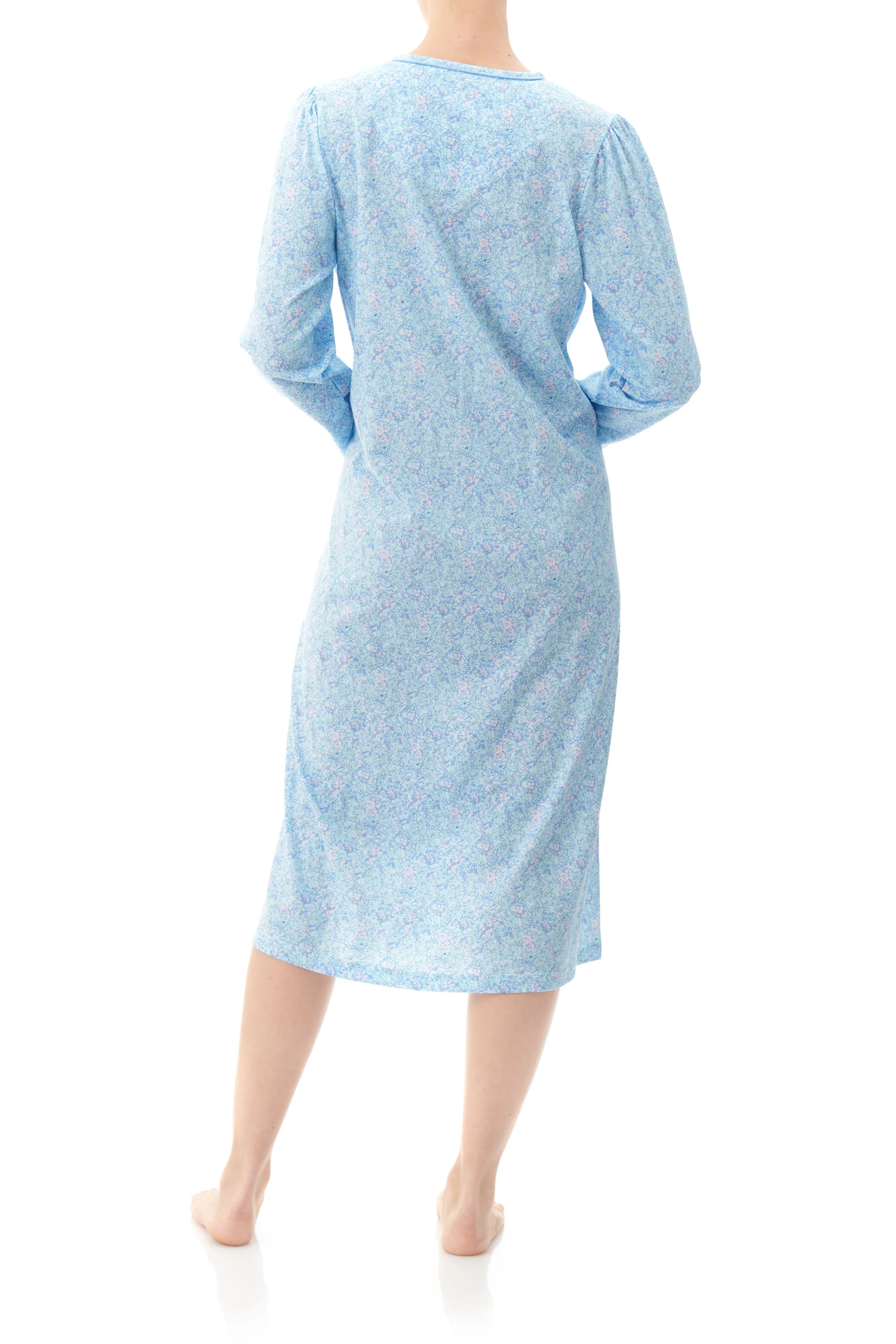 Jean Mid Knit Nightie With Yoke