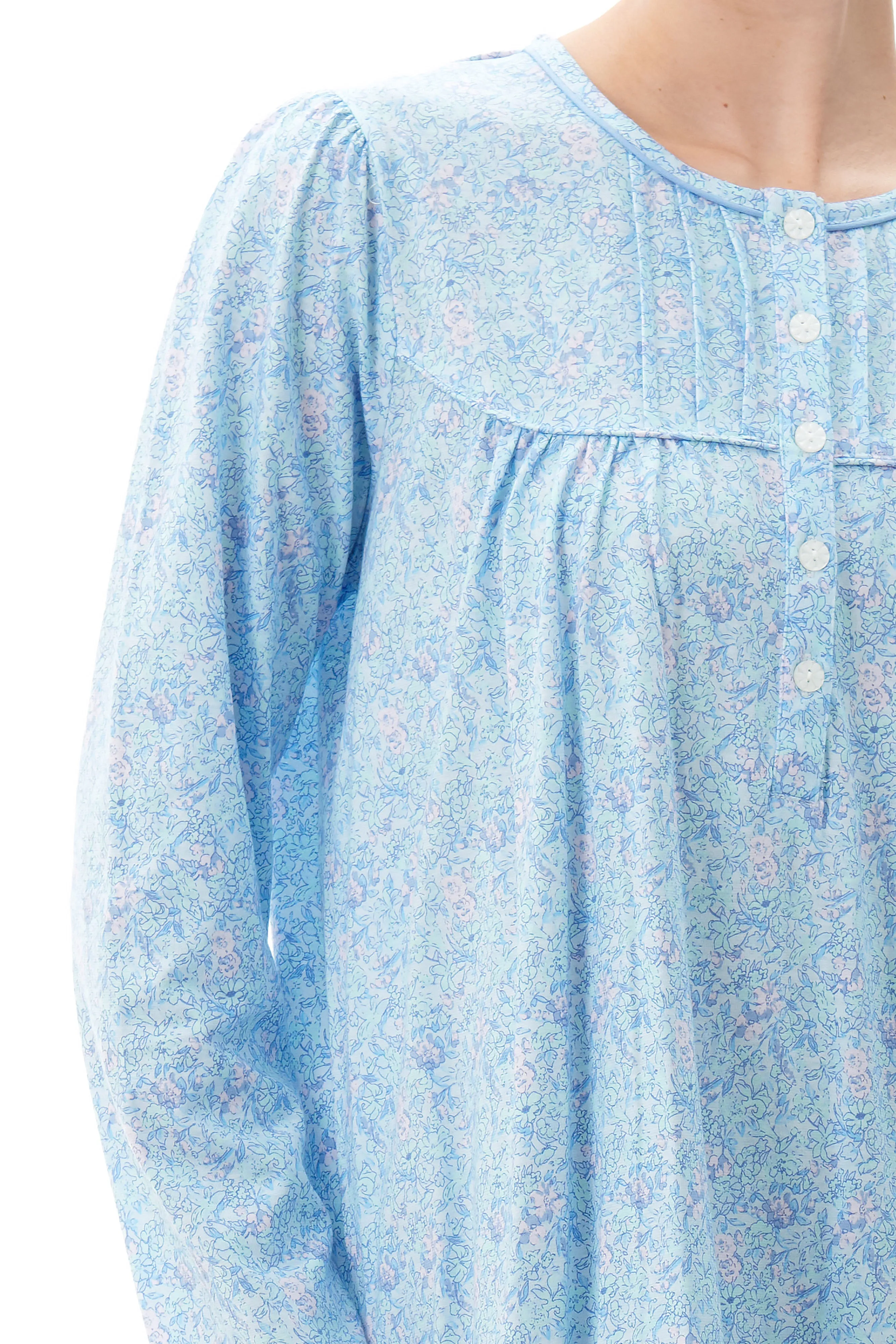 Jean Mid Knit Nightie With Yoke