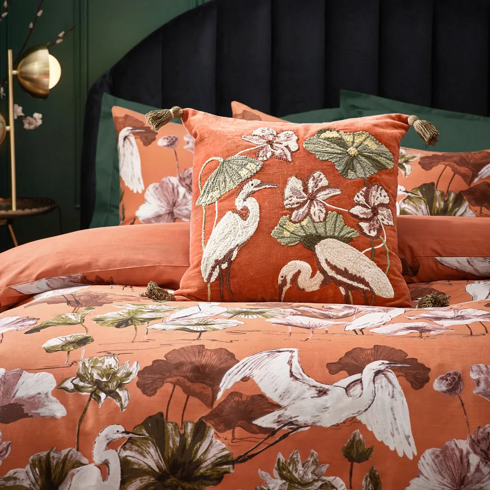 Kushiro Duvet Cover Set Coral