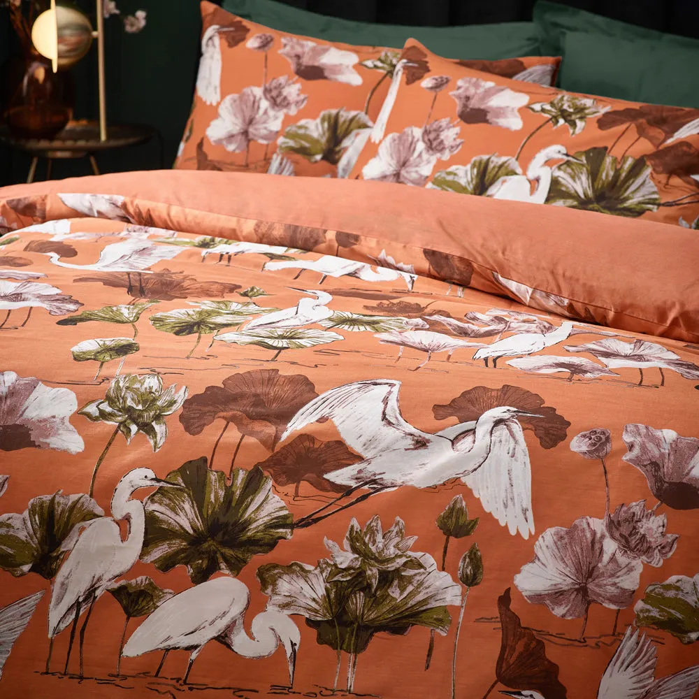 Kushiro Duvet Cover Set Coral