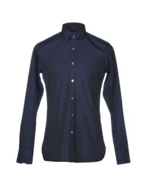 Lanvin Man Shirt Dark blue 15 ½ inches-neck