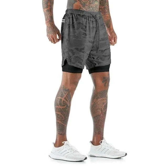 Men's Athletic 2-in-1 Shorts with Pockets