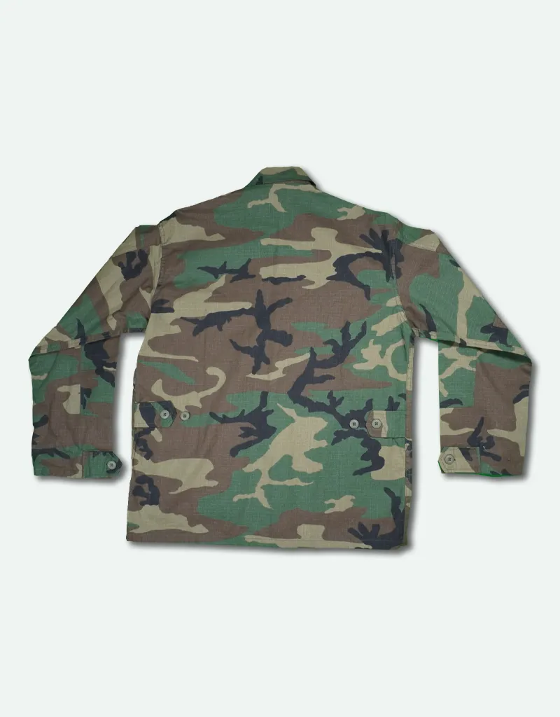 Men's BDU Rip-Stop Shirt - Woodland Camo