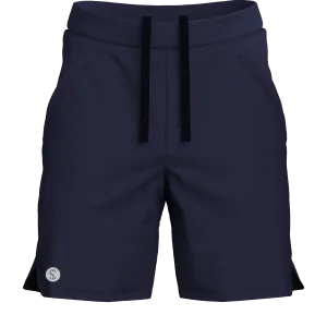 Men's Navy Blue Sports Shorts for Running & Gym