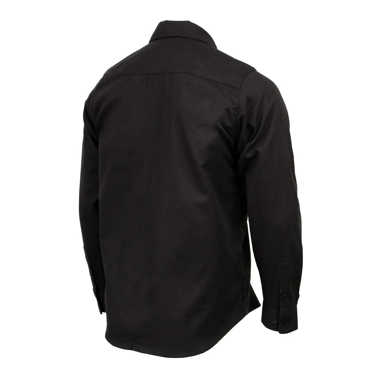 Milwaukee Leather MNG11655 Men's Solid Black Long Sleeve Cotton