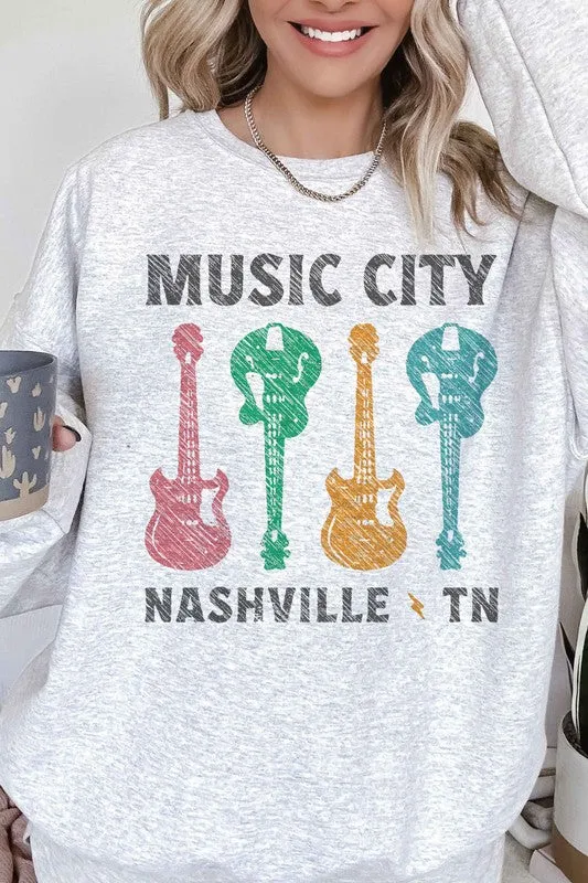 MUSIC CITY TENNESSEE OVERSIZED SWEATSHIRT