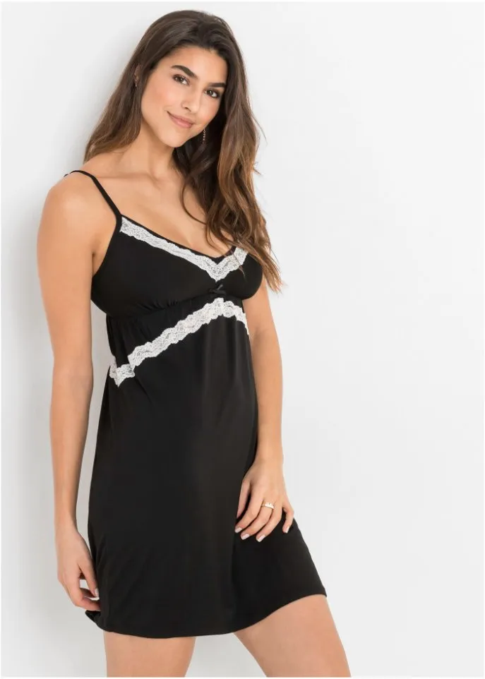 Nightgown Bodyflirt, black