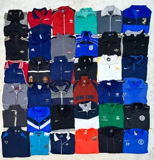 Nike/ Adidas track jackets 36 piece