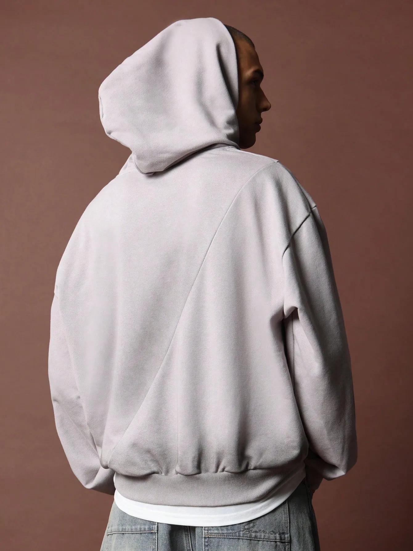 Oversized Overhead Panelled Hoodie