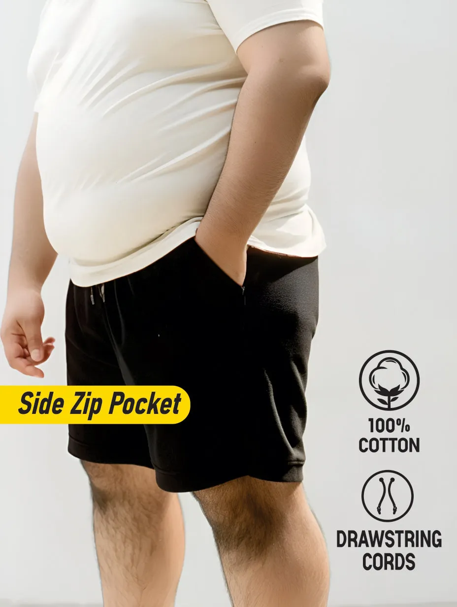 Pack of 3 cotton plus size shorts