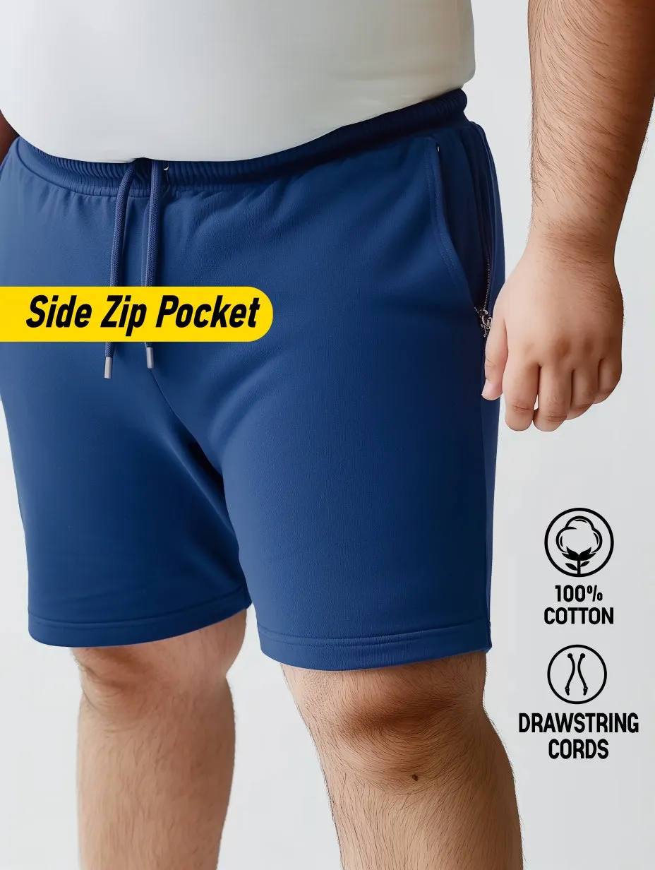 Pack of 3 cotton plus size shorts