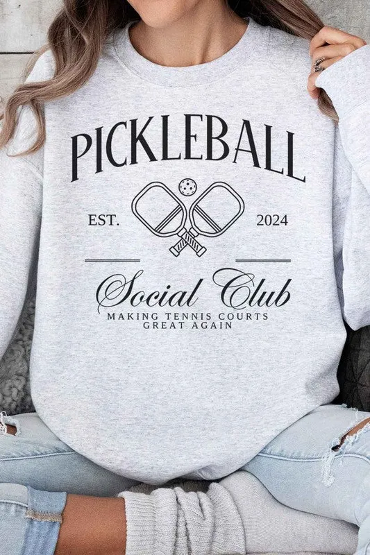 PICKLEBALL SOCIAL CLUB OVERSIZED SWEATSHIRT