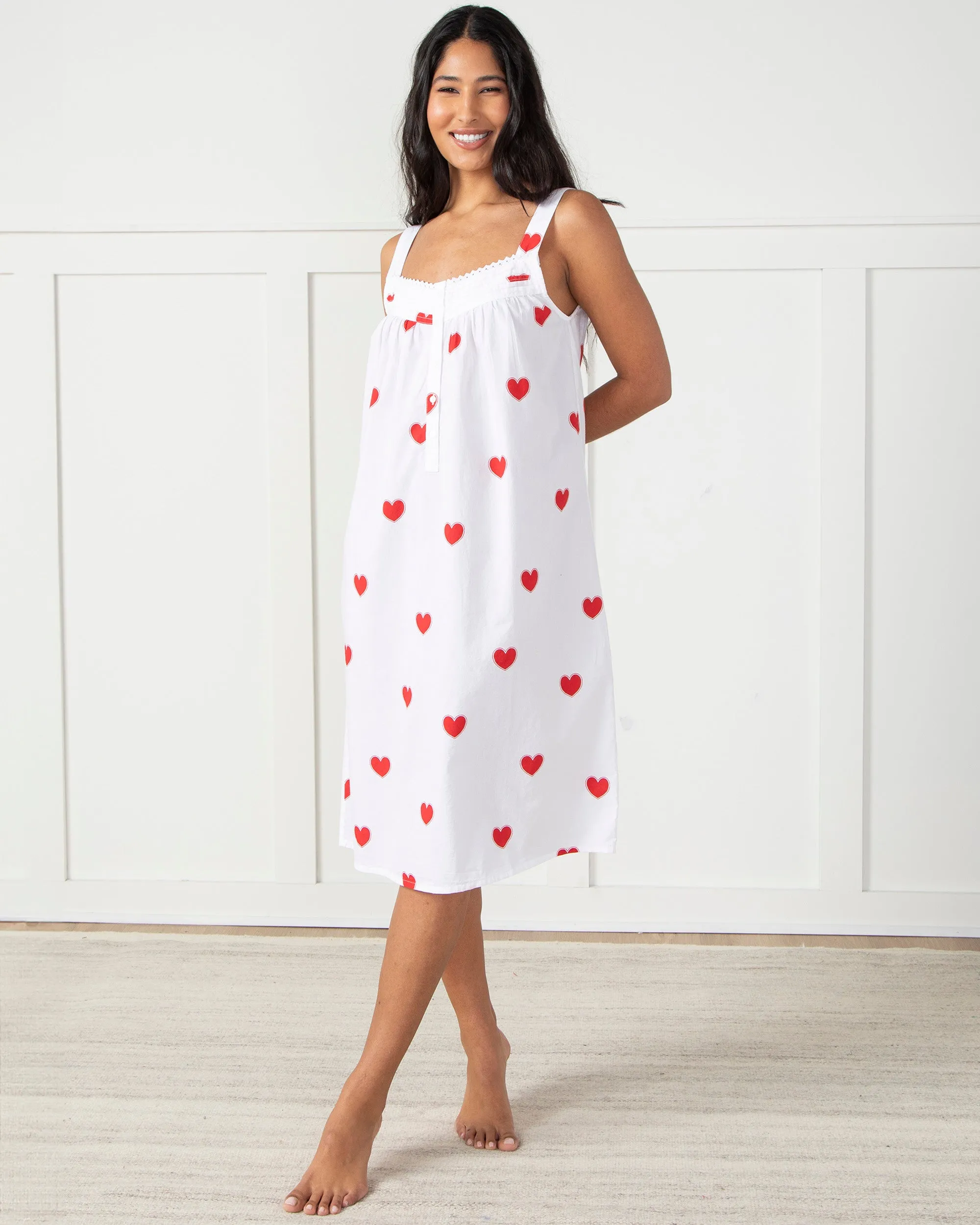 Queen of Hearts - Back to Bed Nightgown - Ruby Cloud