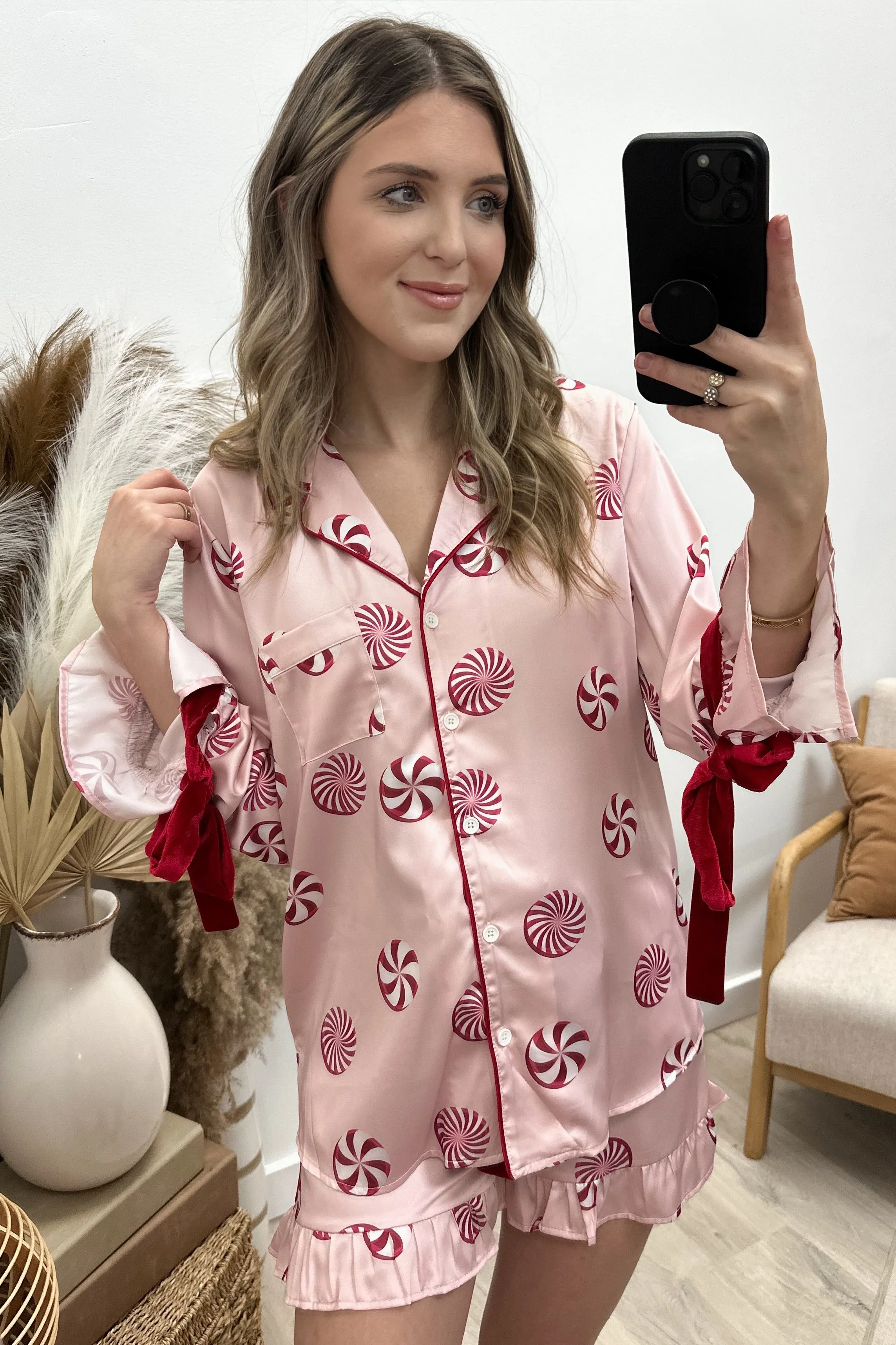 "Peppermint Twist" Pajama Set