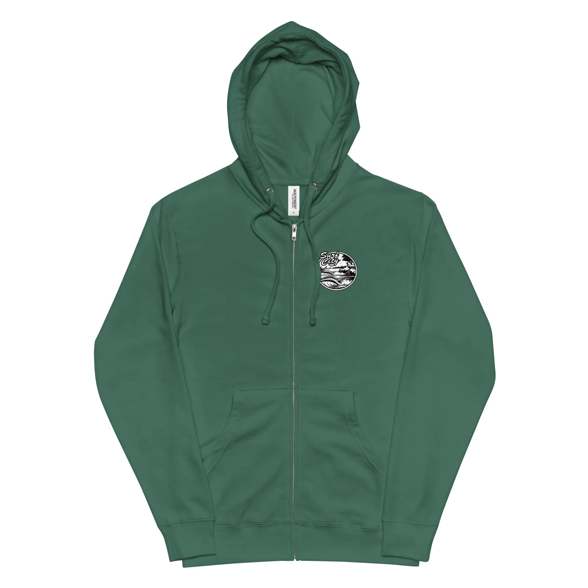 Santa Cruz Surf Shop " SURF CITY" Unisex fleece zip up hoodie