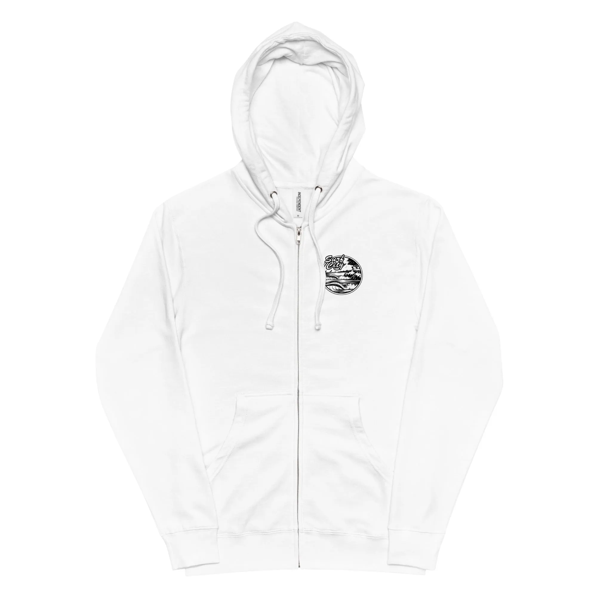 Santa Cruz Surf Shop " SURF CITY" Unisex fleece zip up hoodie