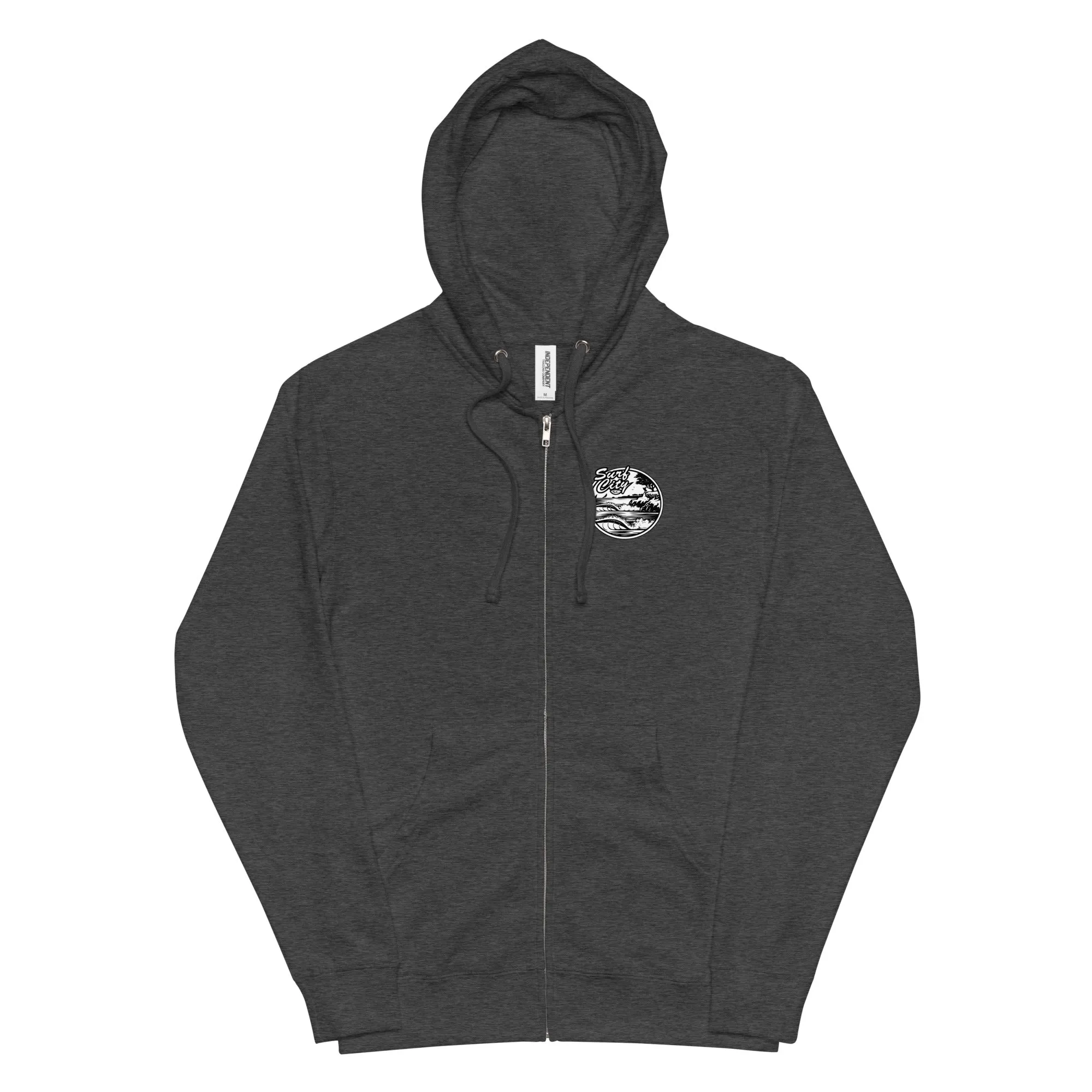 Santa Cruz Surf Shop " SURF CITY" Unisex fleece zip up hoodie