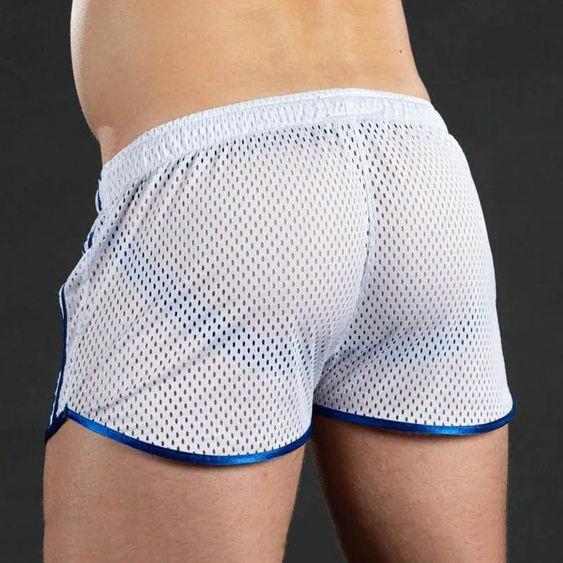 Solid Breathable Drawstring Style Running Shorts