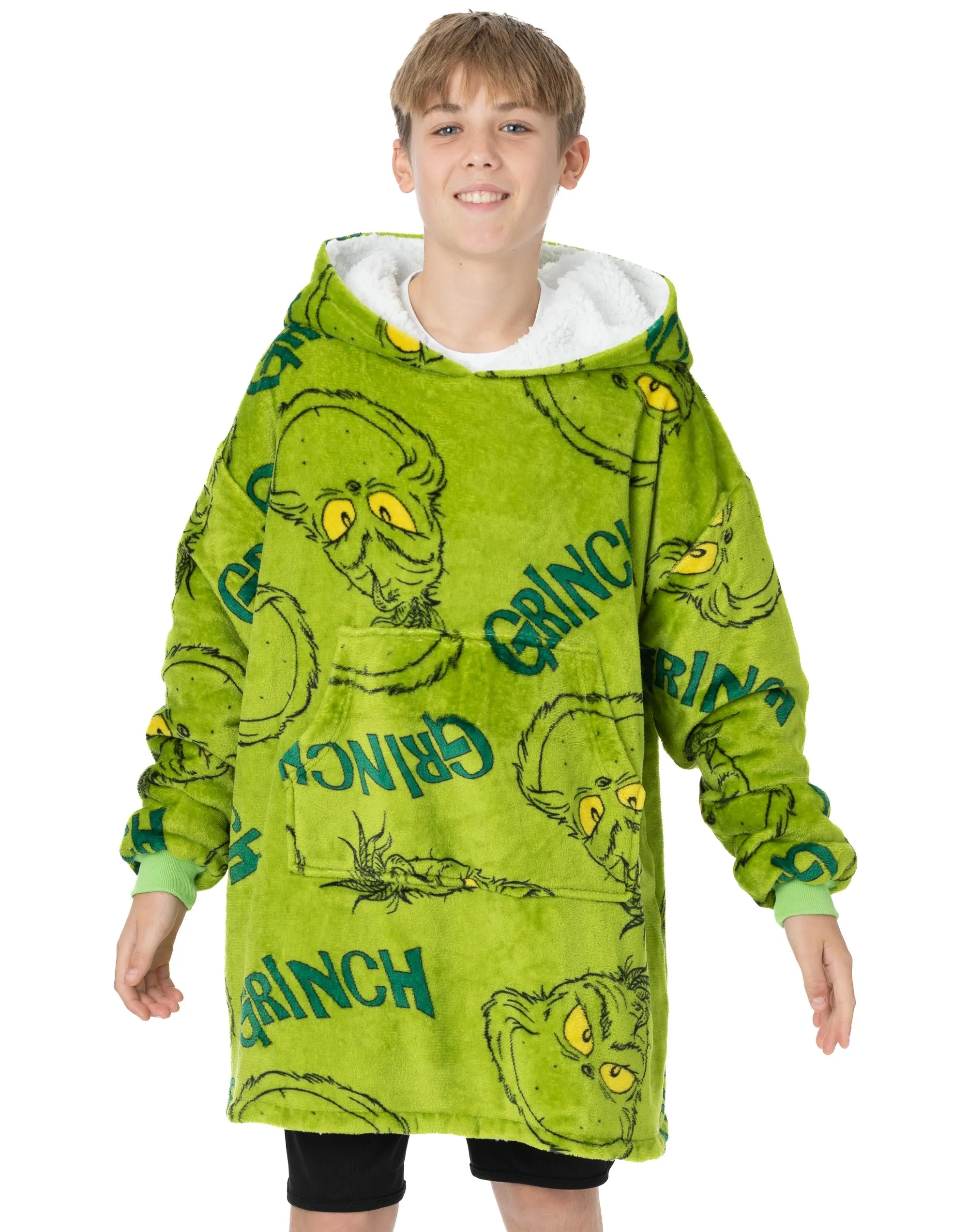 The Grinch Kids 'VUddie' Oversized Blanket Hoodie