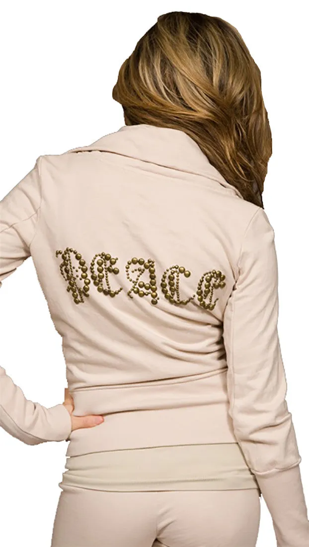 Twisted Heart Peace Zip Up *More Colors Available*