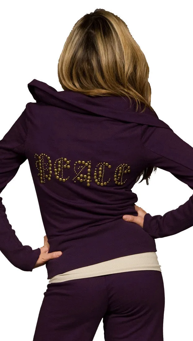 Twisted Heart Peace Zip Up *More Colors Available*