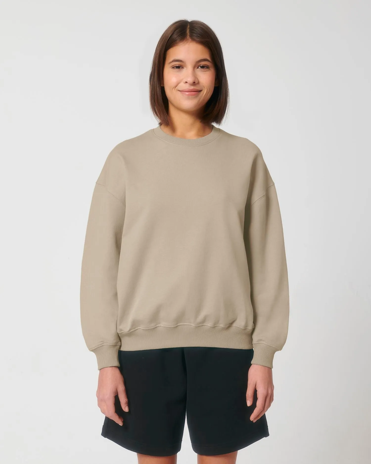 Unisex Organic Boxy Dry-Feel Sweatshirt - 400 g/m² | Ledger Dry Crewnecks STSU798