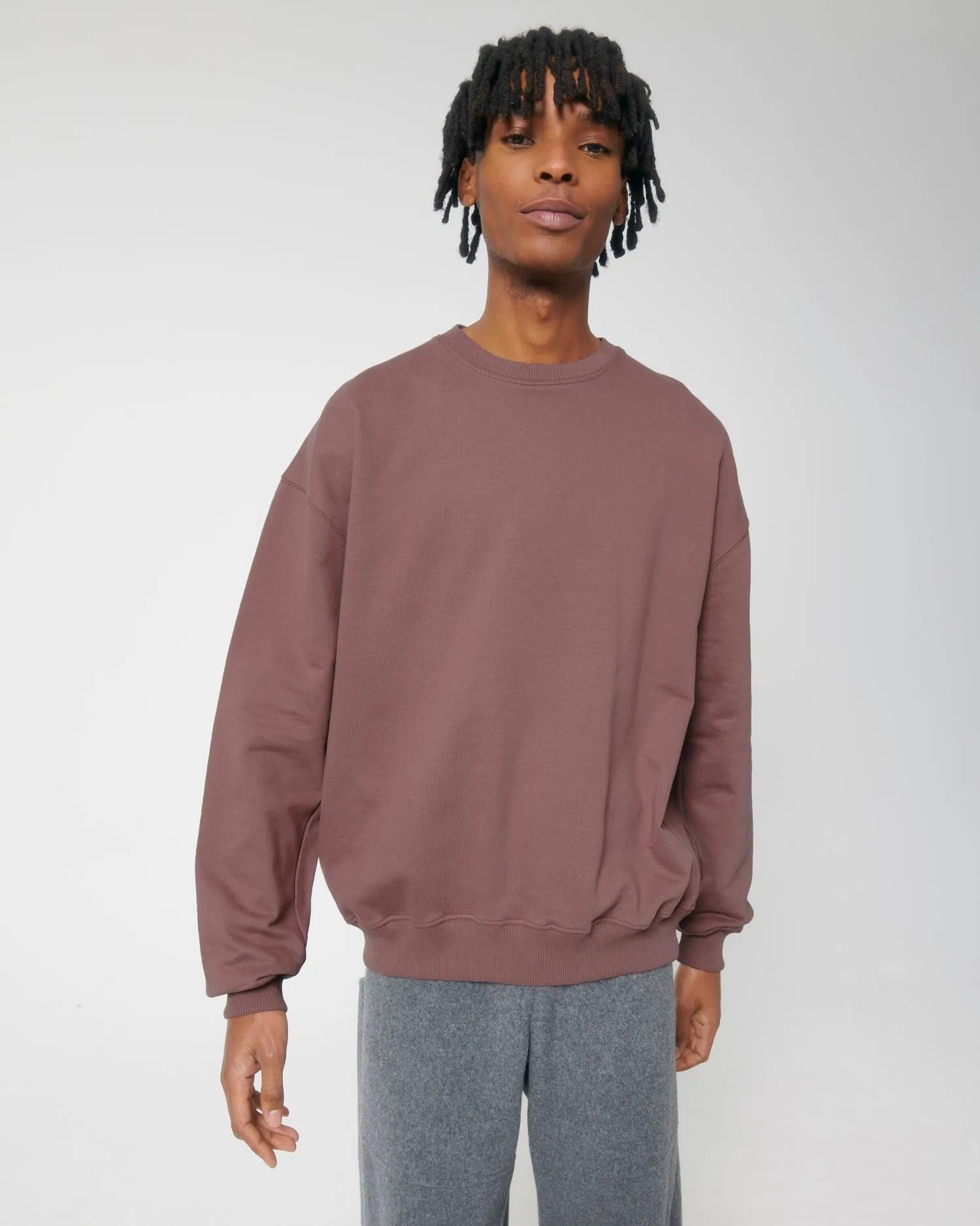 Unisex Organic Boxy Dry-Feel Sweatshirt - 400 g/m² | Ledger Dry Crewnecks STSU798