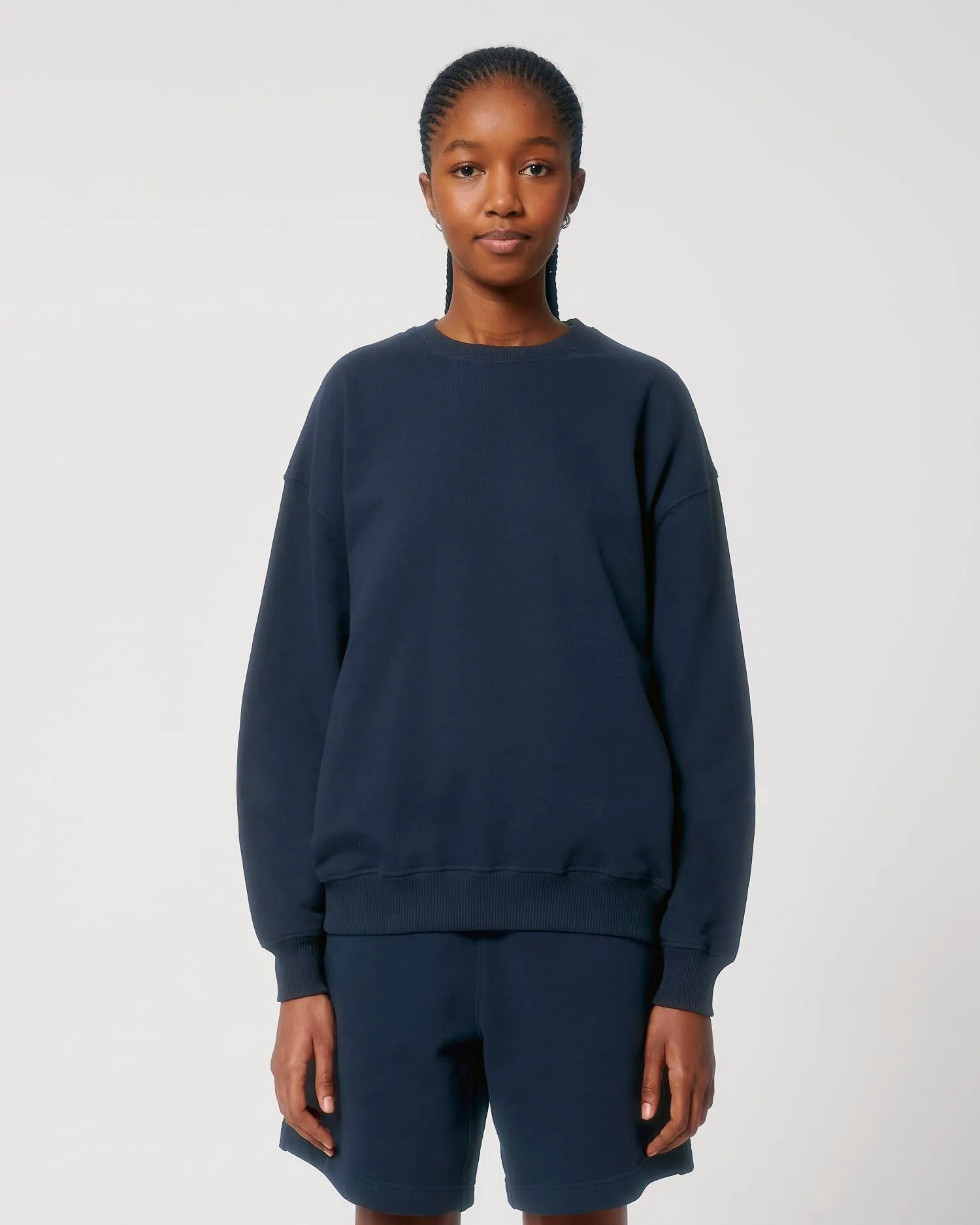 Unisex Organic Boxy Dry-Feel Sweatshirt - 400 g/m² | Ledger Dry Crewnecks STSU798