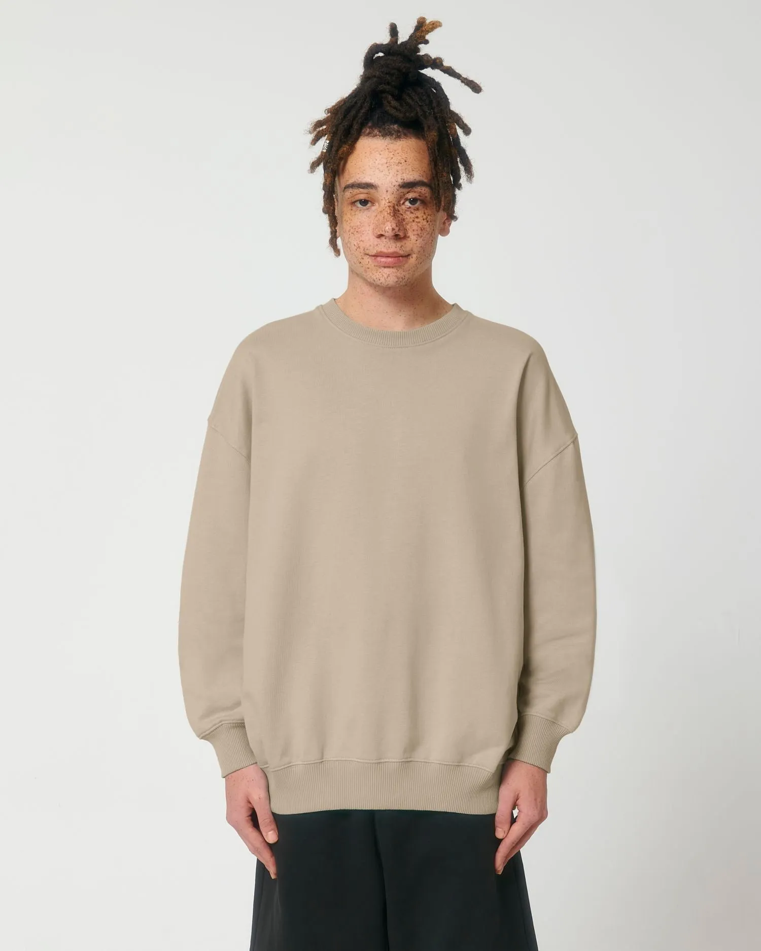 Unisex Organic Boxy Dry-Feel Sweatshirt - 400 g/m² | Ledger Dry Crewnecks STSU798