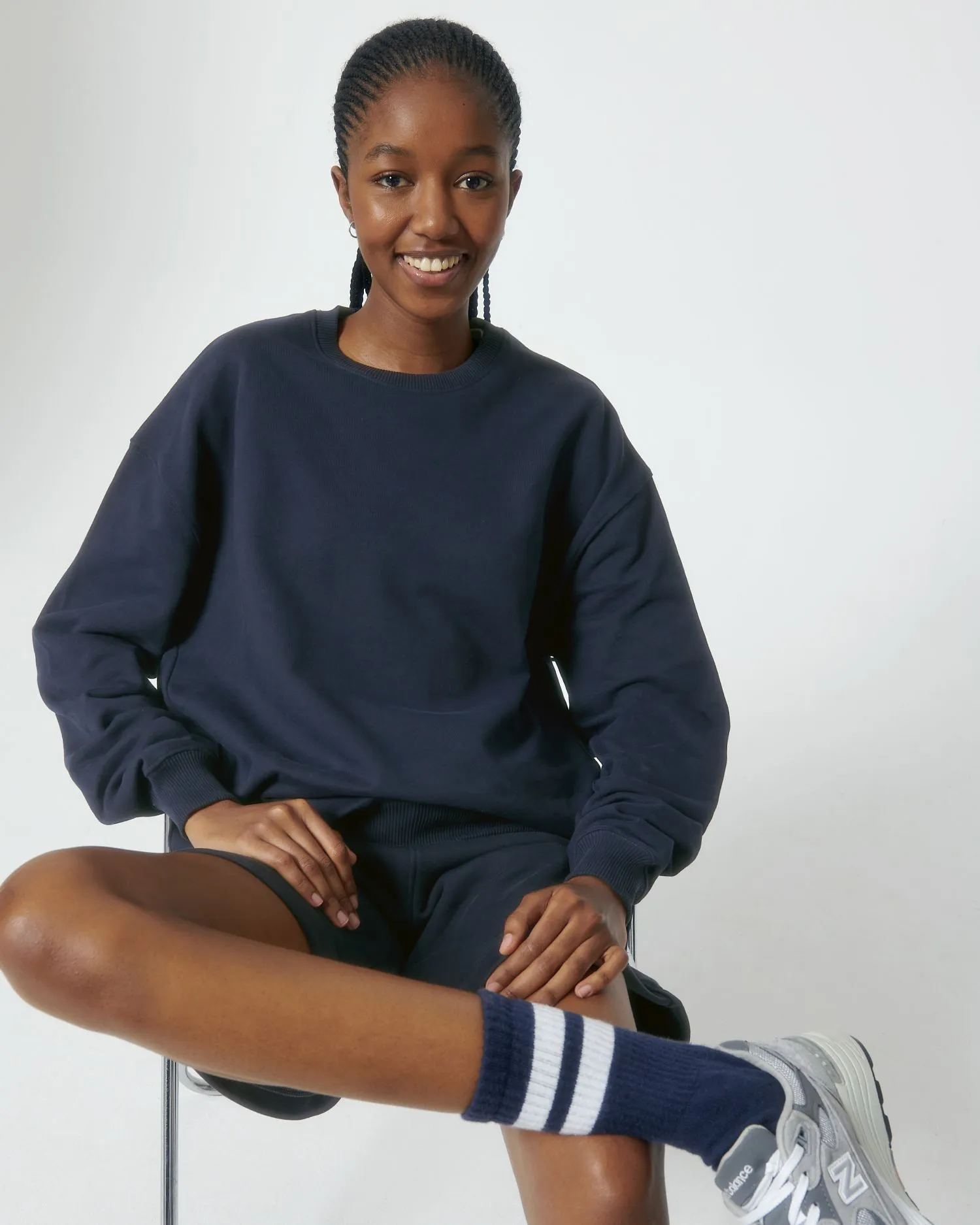 Unisex Organic Boxy Dry-Feel Sweatshirt - 400 g/m² | Ledger Dry Crewnecks STSU798