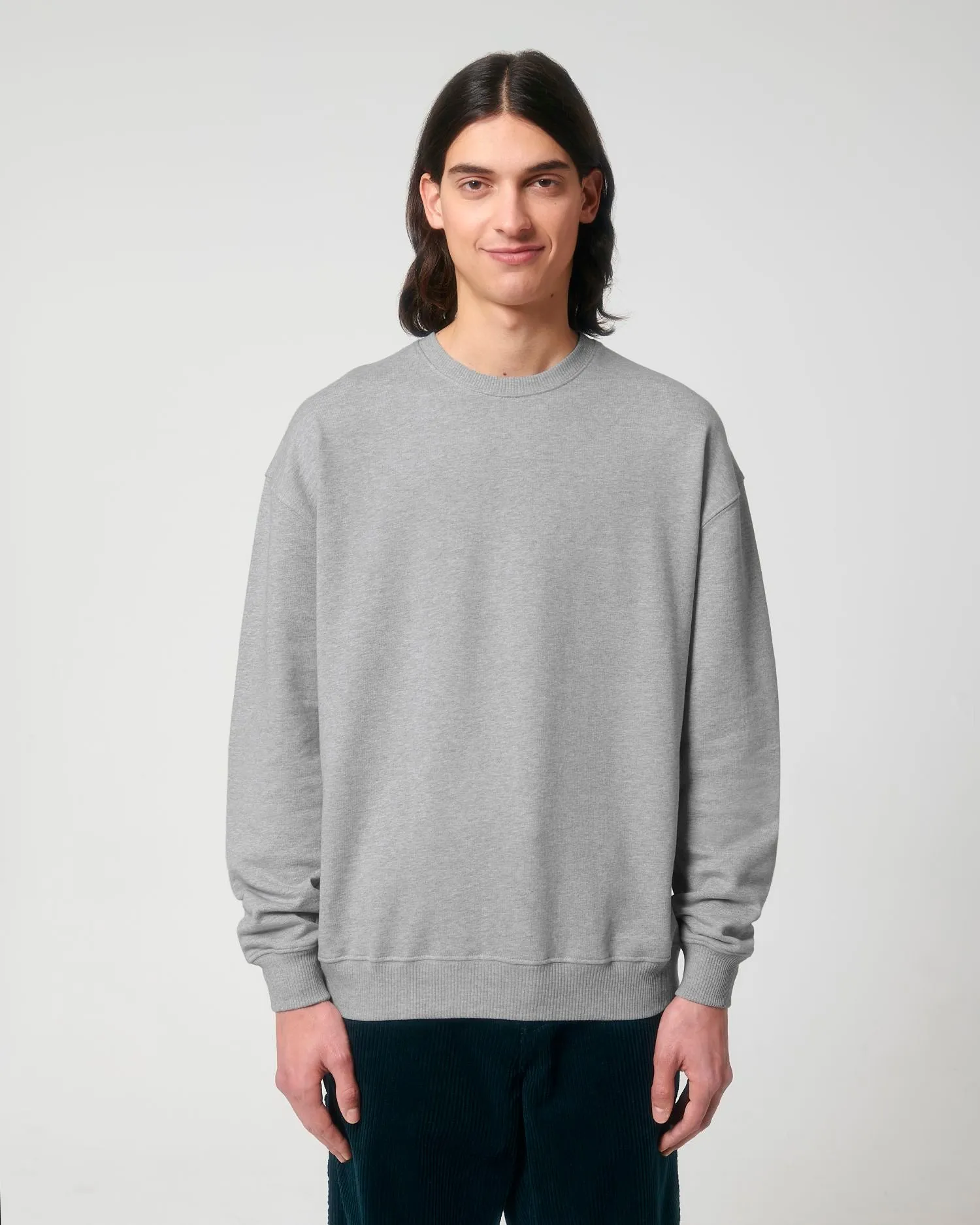 Unisex Organic Boxy Dry-Feel Sweatshirt - 400 g/m² | Ledger Dry Crewnecks STSU798