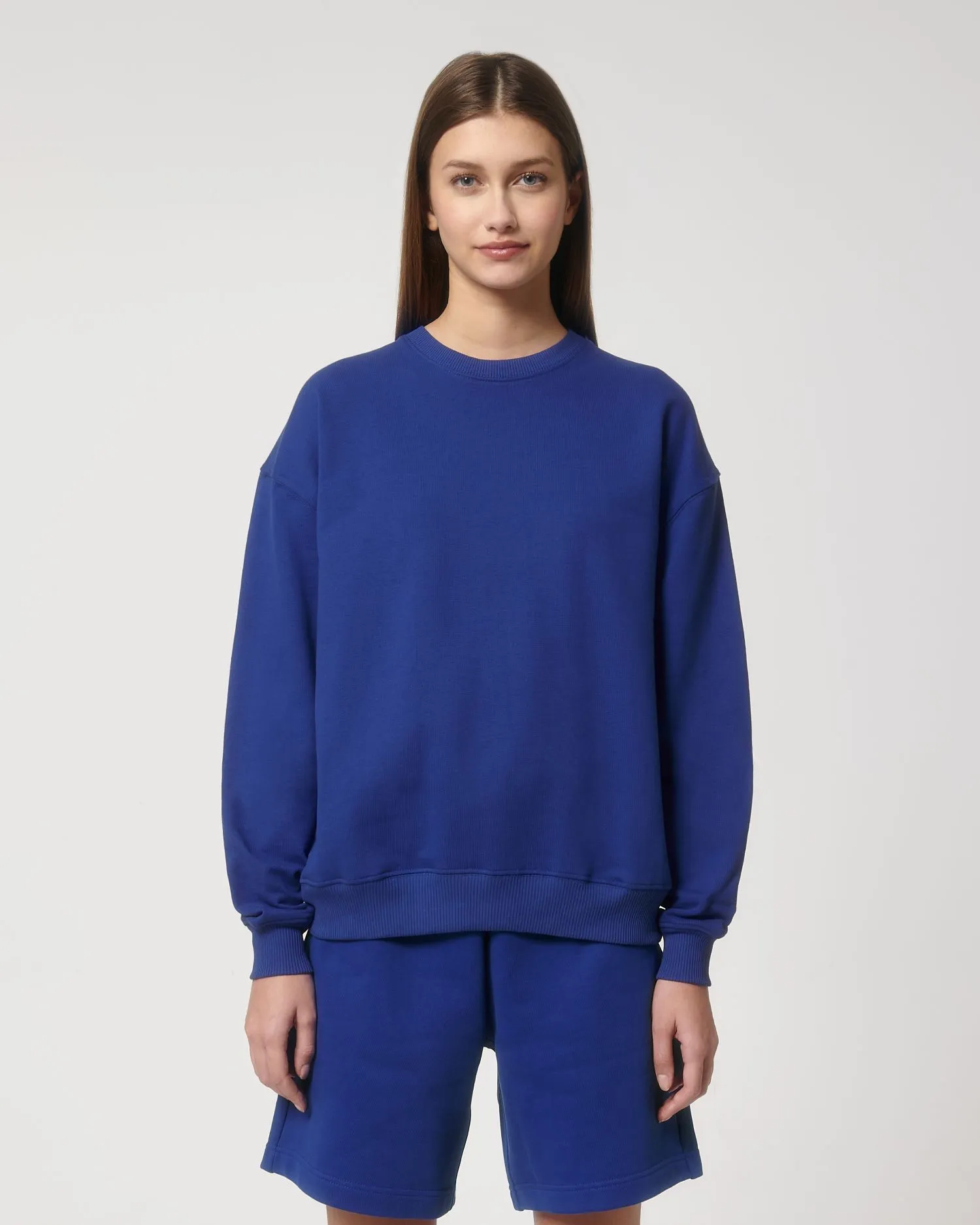 Unisex Organic Boxy Dry-Feel Sweatshirt - 400 g/m² | Ledger Dry Crewnecks STSU798