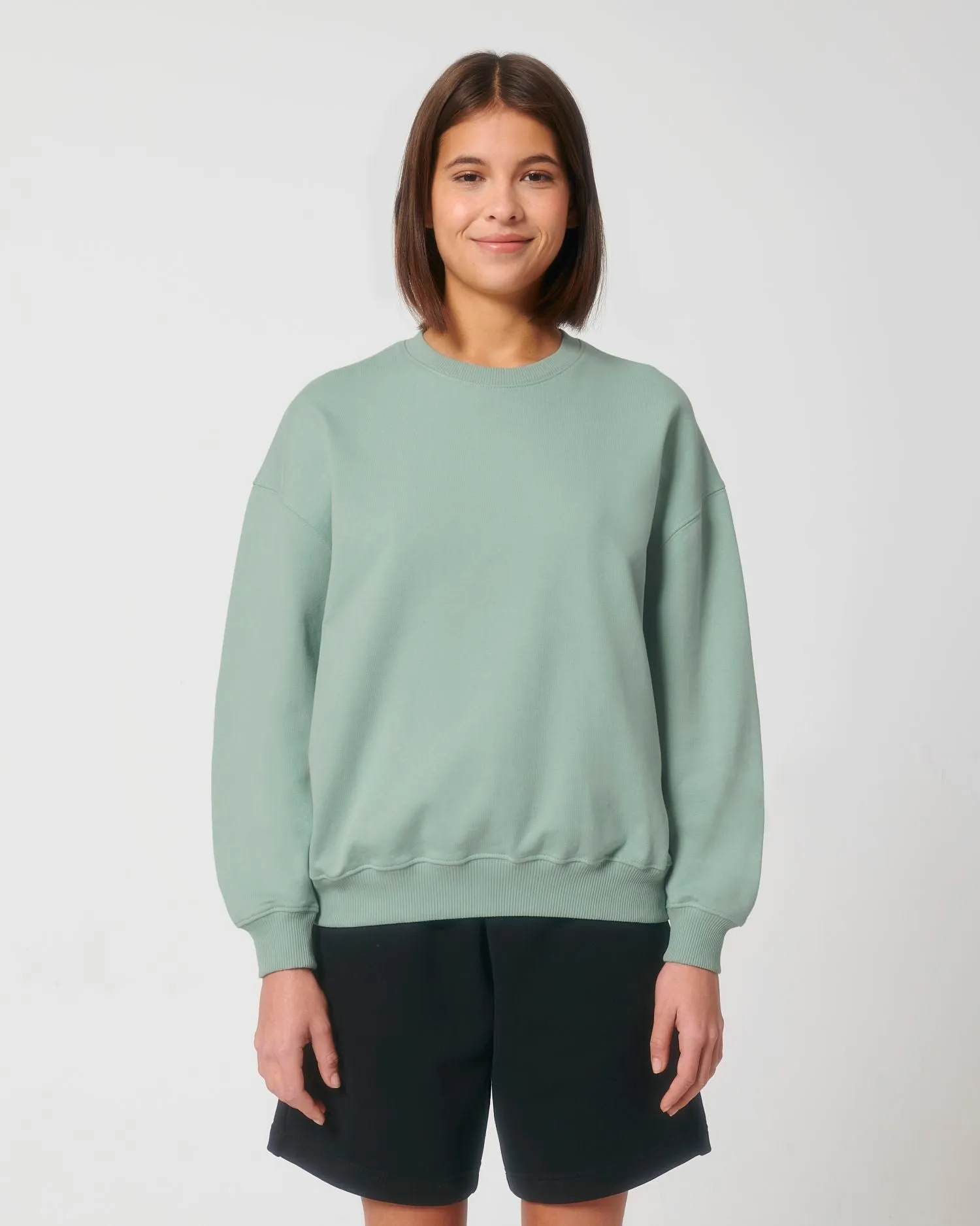 Unisex Organic Boxy Dry-Feel Sweatshirt - 400 g/m² | Ledger Dry Crewnecks STSU798